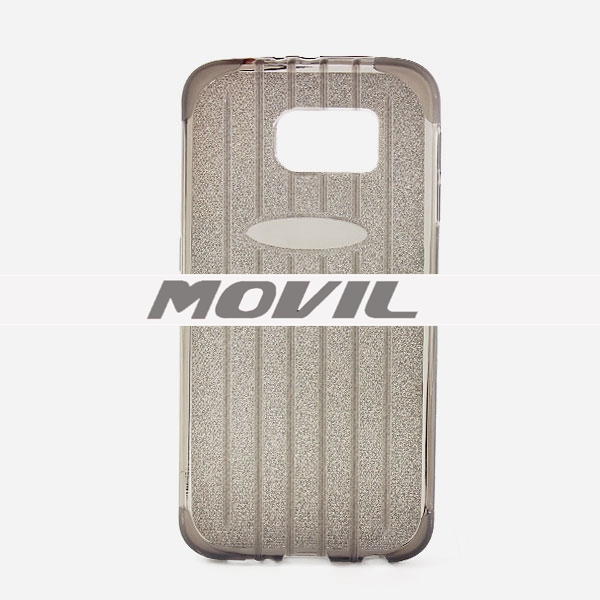 NP-2499 Maleta de TPU polvo del brillo funda para Samsung S6-8